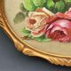 Aquarelle sur papier par A.Euget Barry bouquet de fleurs cadre dore