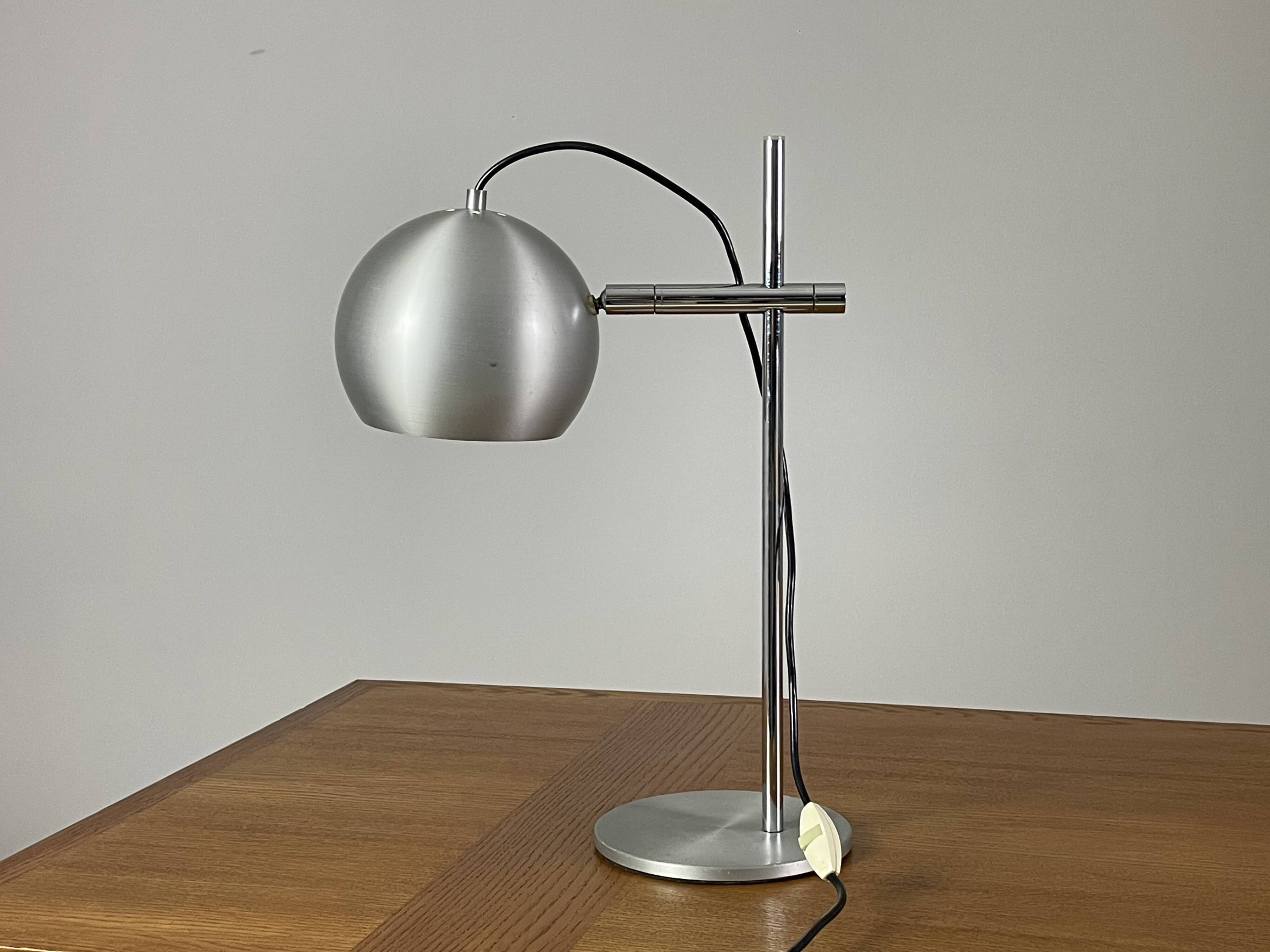 Vintage metal lamp from the 1970s