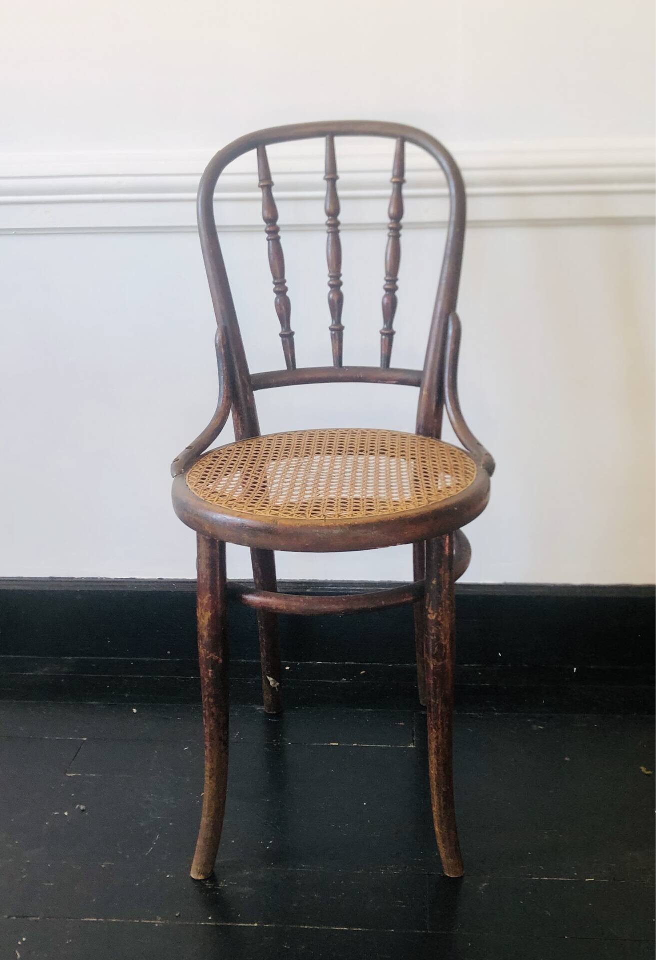 Pair of chairs signed Thonet