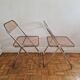 Pair of vintage Plia design chairs by G. Pipette for Castelli from the 60s