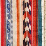 Small Kilim style short velvet rug