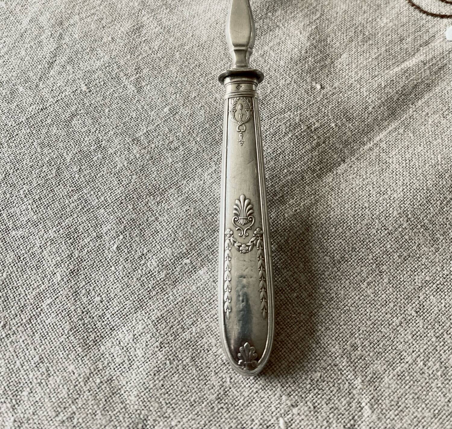 Grange louche en argent massif, époque XIXème