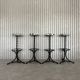 4 newly upholstered chain barstools