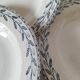 6 old E.C. Salins “Les Épis” ironstone soup plates