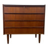 Scandinavian chest of drawers 4 drawers teak, 60s