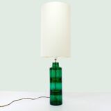 Scandinavian lamp in green incalmo glass Hadeland Glassverk - Høvik Verk 1960