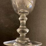 2 crystal-blown walking glasses