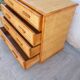 Commode bambou rotin vintage