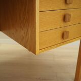Ash desk, Danish design, 1970s, manufacturer: Domino Møbler