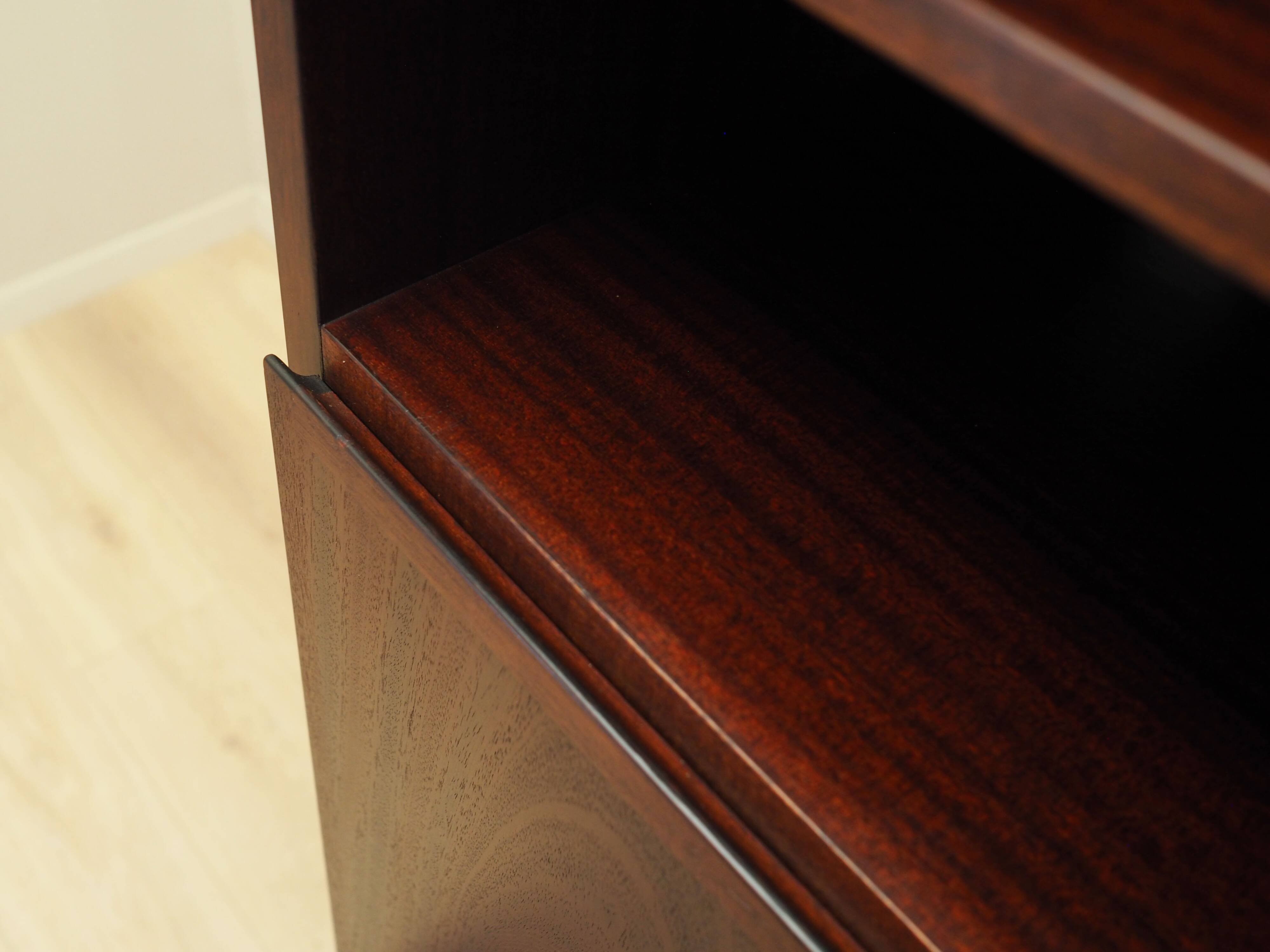 Mahogany bookcase, Danish design, 1970s, manufacture: Omann Jun