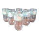 6 Luminarc Bahamas model water glasses with vintage Palluy pattern