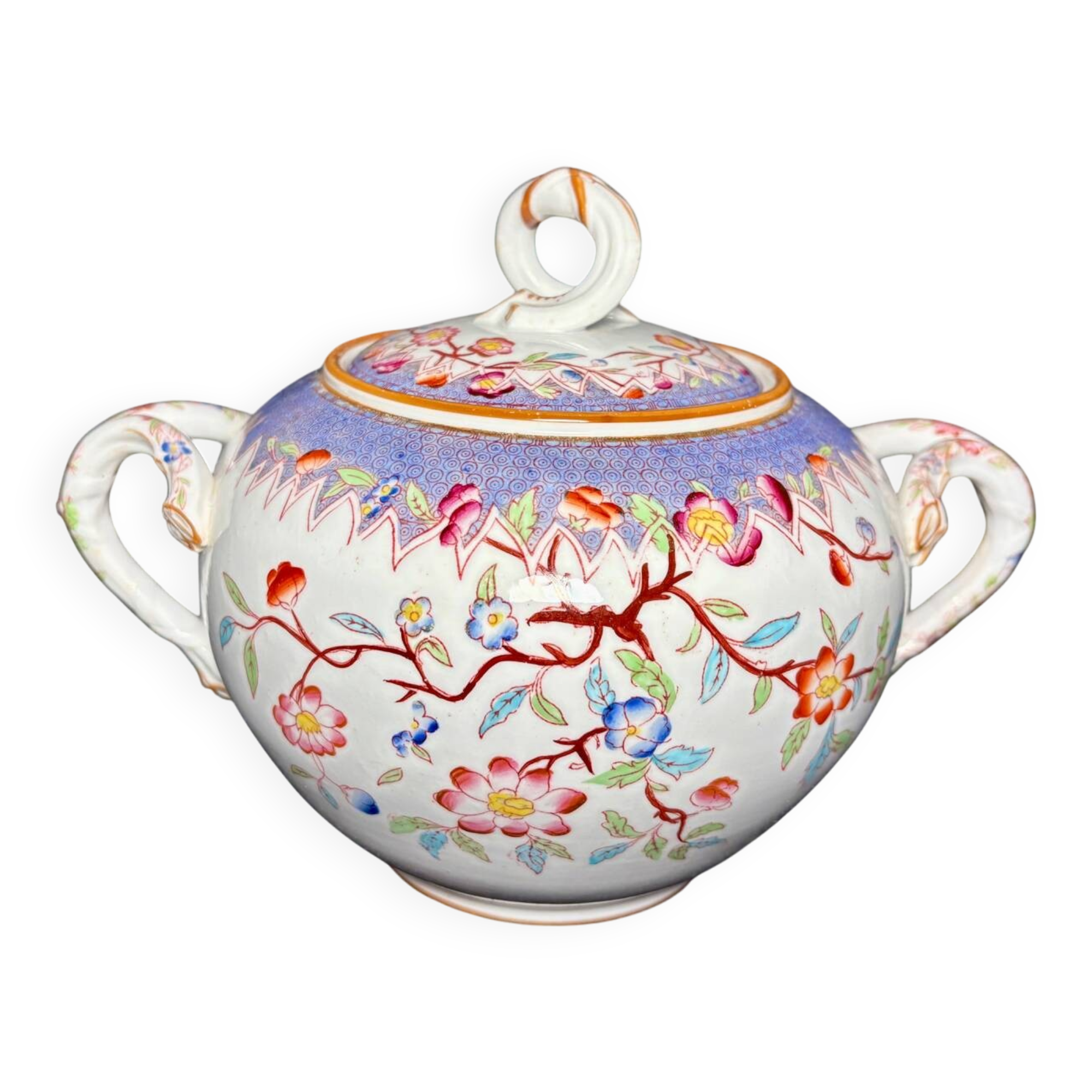 Sugar bowl Sarreguemines Minton GM