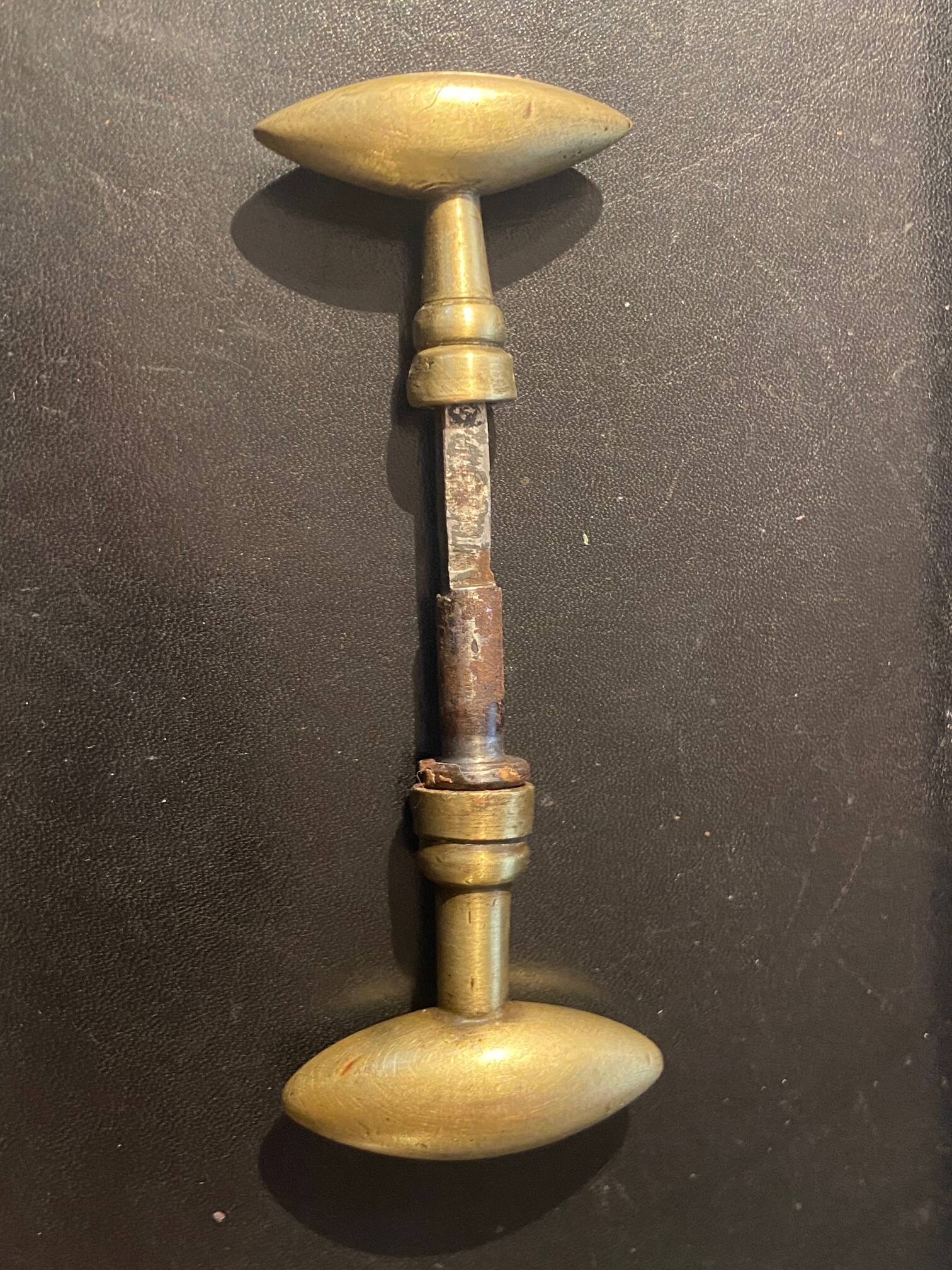 Pair of old bronze handles