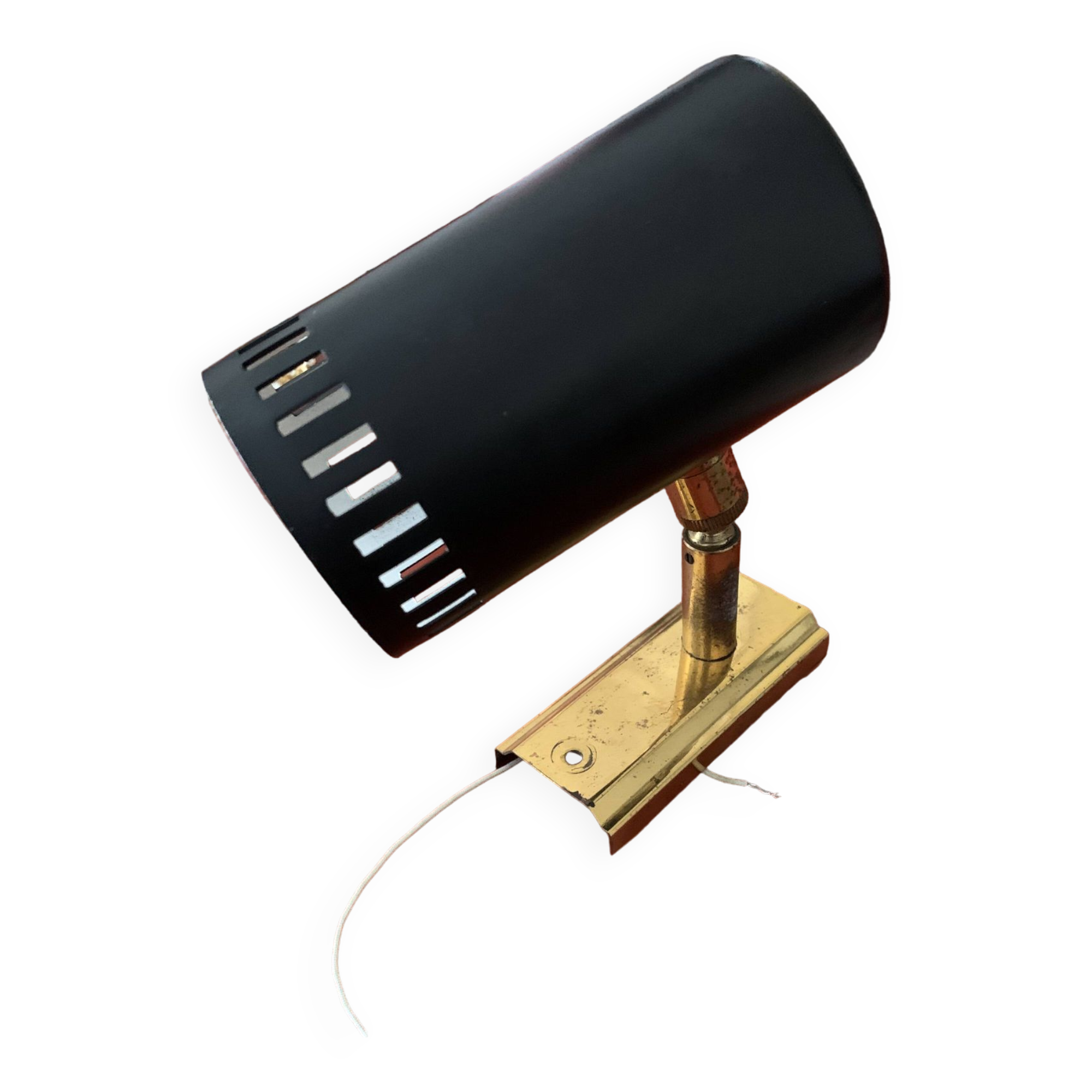 Stilnovo black and gold metal wall light