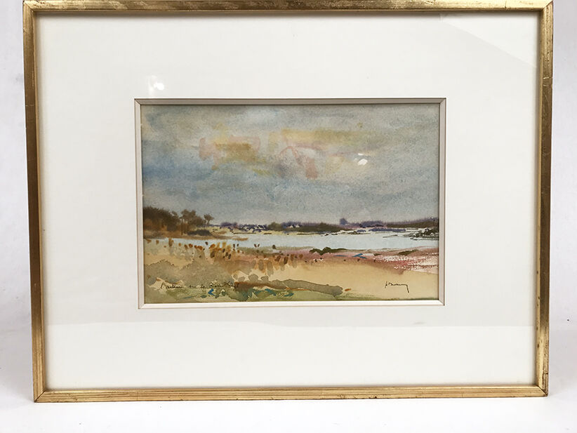 Watercolor by Henri Davy