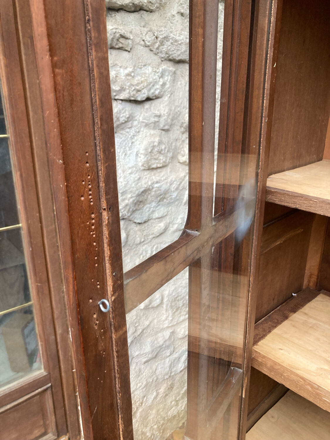 Vintage glass-fronted cabinet