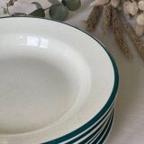 6 earthenware soup plates