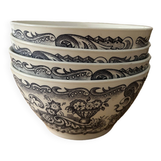4 bowls / cups - rivanel - porcelain