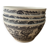 4 bowls / cups - rivanel - porcelain