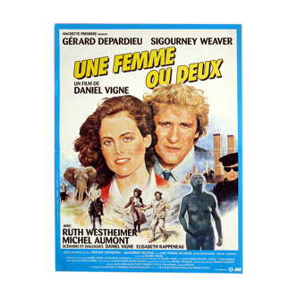 Affiche cinéma originale "Une femme ou deux" Depardieu