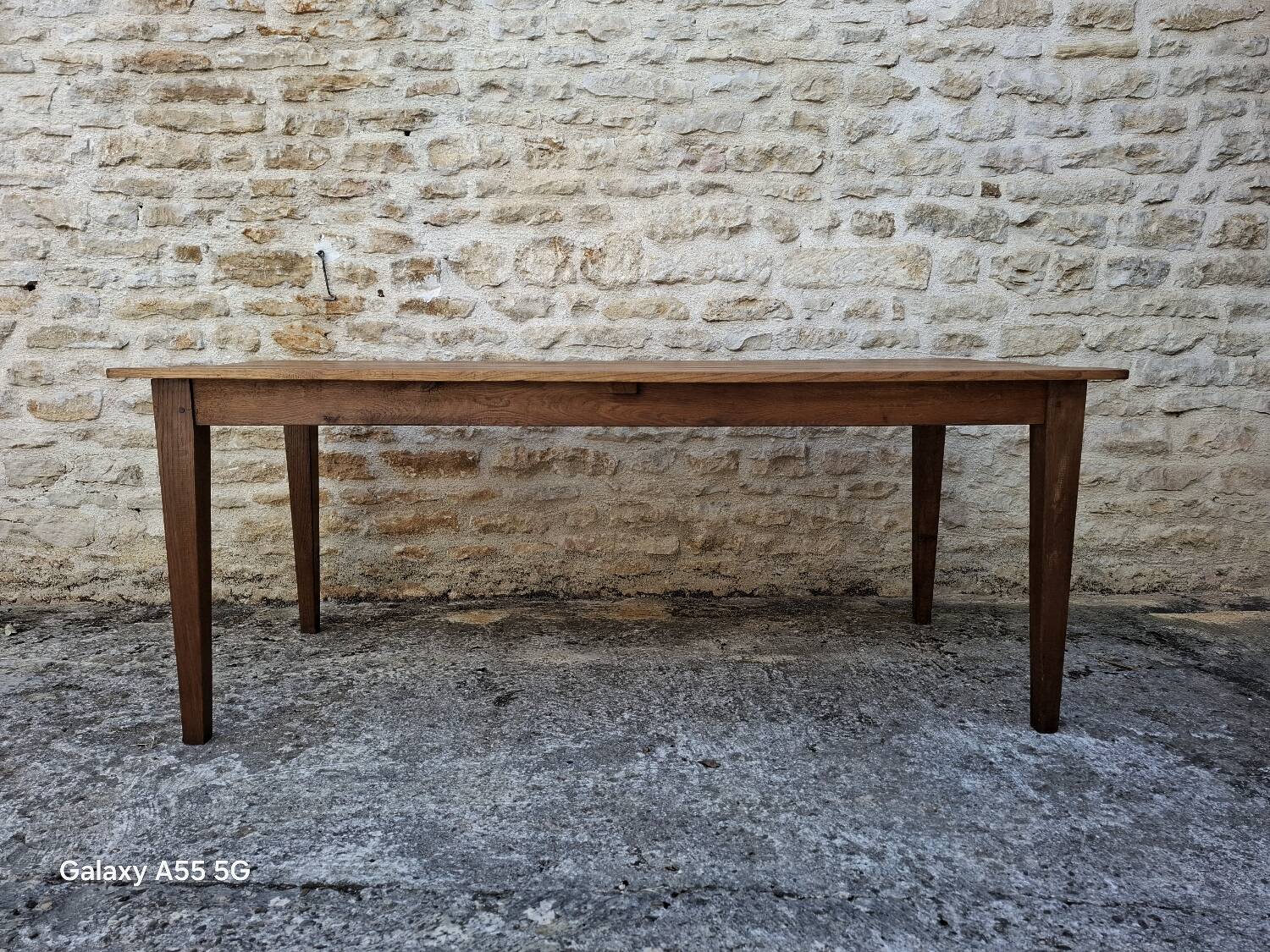 Weathered farm table