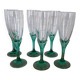 6 Bormioli Rocco champagne flutes from the 1990s