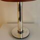Art Deco style mirror lamp with tubular structure and mercury glass