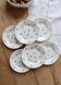 6 assiettes à dessert vintage faïence motifs rouges