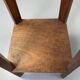 Wooden stool with marble top