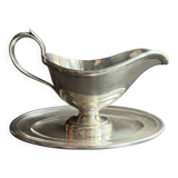 Silver metal helmet sauce boat - Christofle