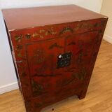 Vintage red lacquer sideboard, China