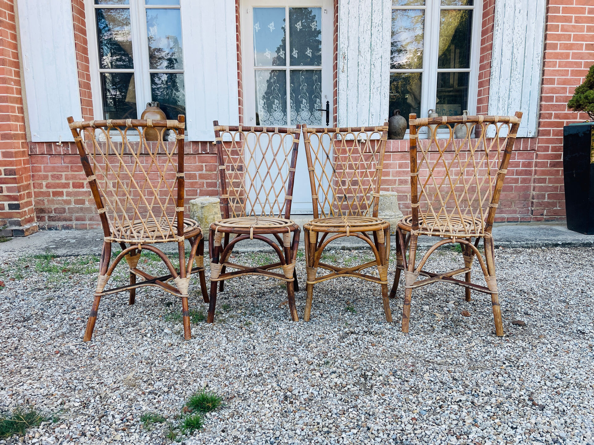 4 Louis Sognot chairs