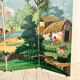 20th Century Four Panel Wallpaper Screen from Zuber, 1940s