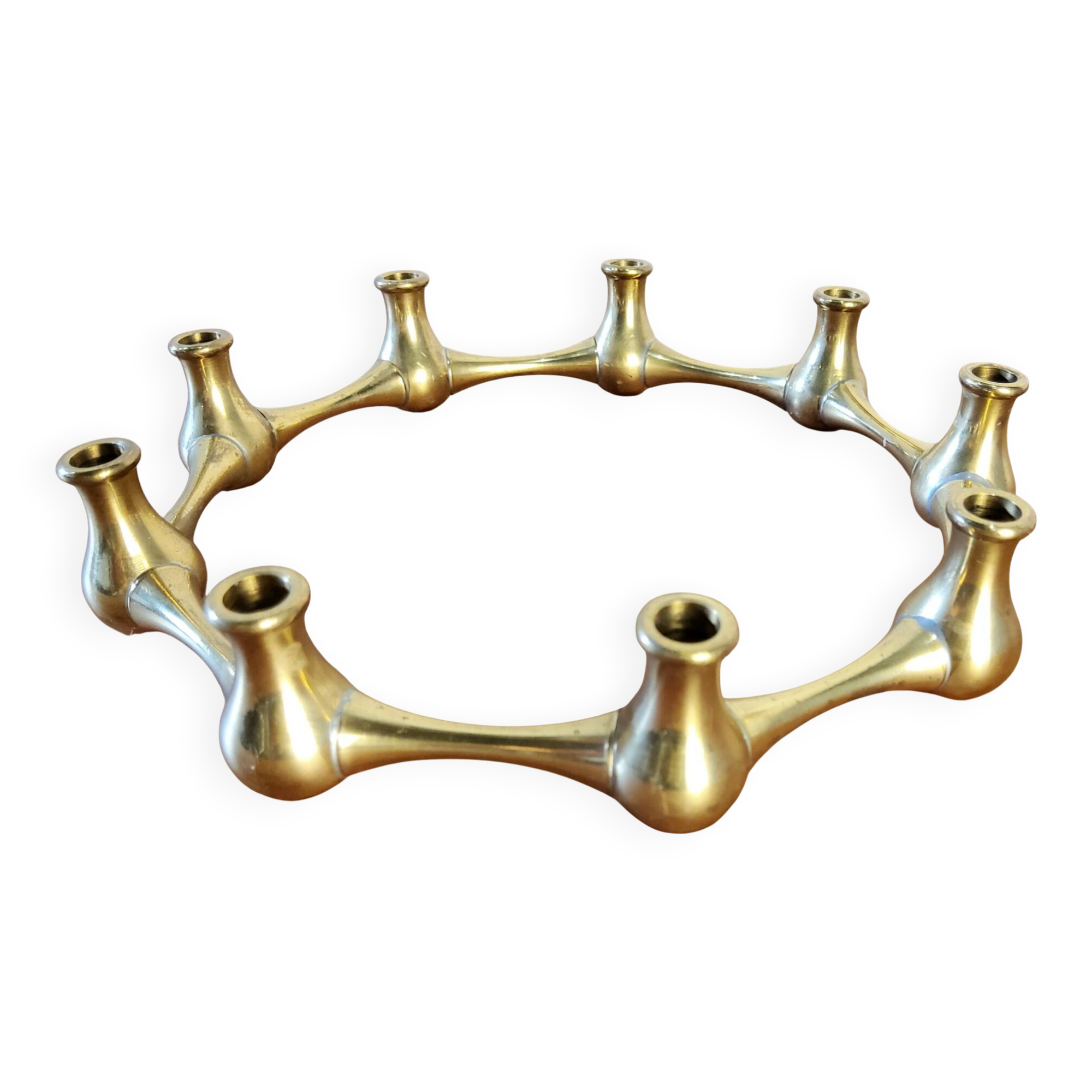 Brass candlestick, Jens Quistgaard, Denmark, 1950s