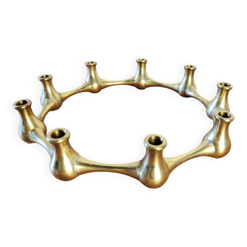 Brass chandelier, Jens Quistgaard, Denmark, 1950s