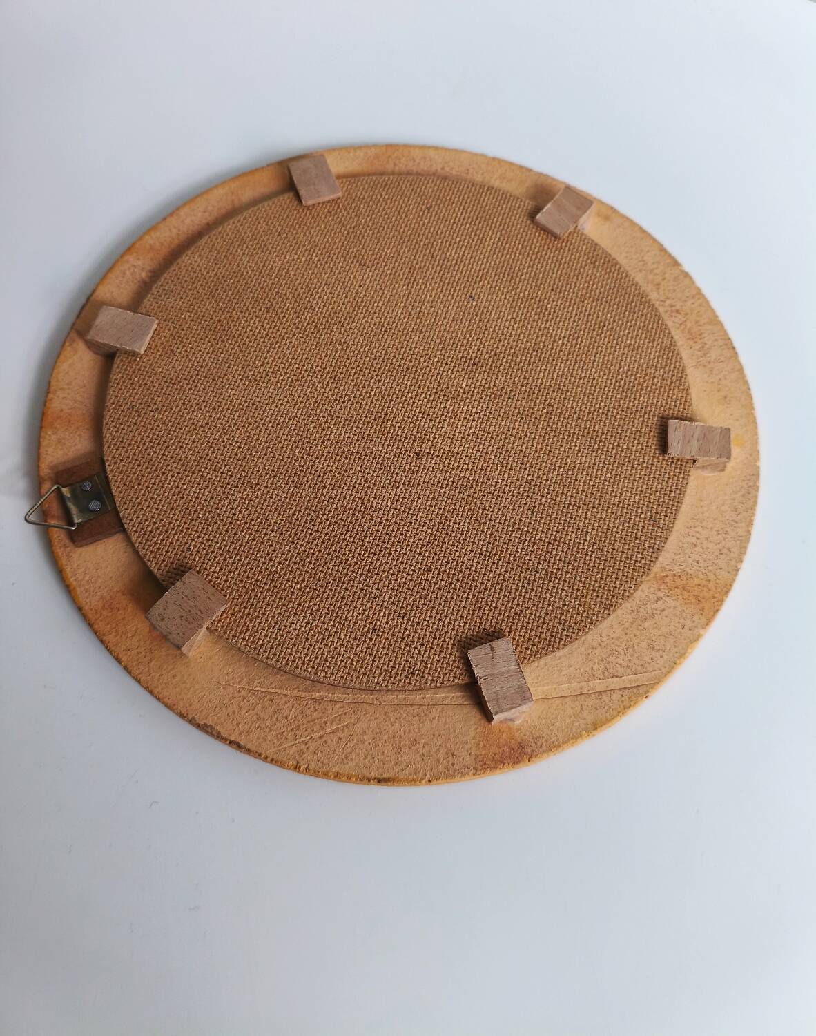 Vintage ceramic round mirror