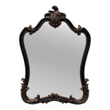 Black and gold baroque mirror