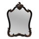 Black and gold baroque mirror