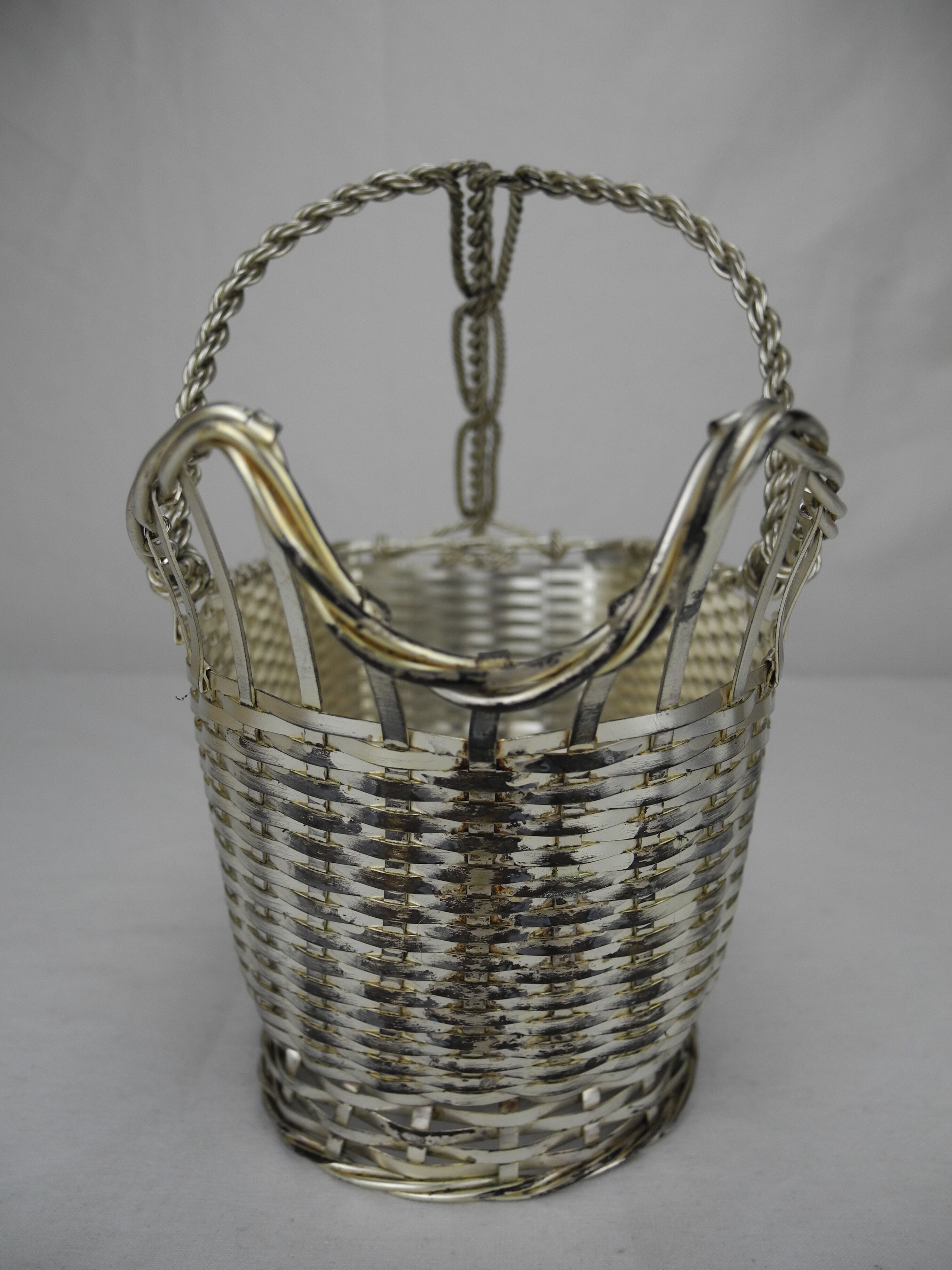 Ancien panier porte bouteille Christofle Gallia
