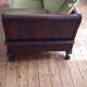 Banquette style Empire en acajou
