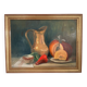 Ancien Tableau Peinture Huile Nature Morte Cadre Doré Signé Marcille 1990