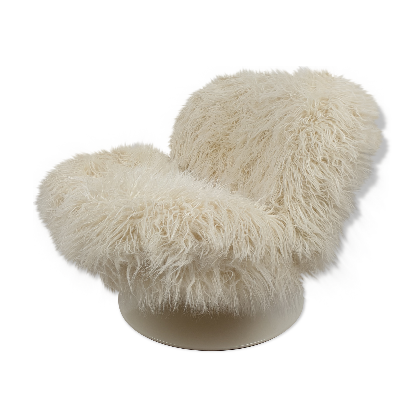 Lounge chair by Geoffrey Harcourt for Artifort with Pierre Frey Mongolia, 1970s