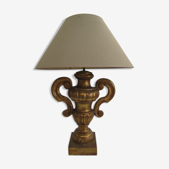 Lamp early 19th gilded wooden