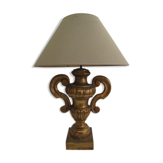 Lampe en bois doré début 19ème