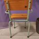 Fauteuil d'école enfant vintage années 50