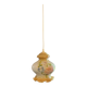 Vintage suspension in iridescent opaline floral – Verrerie de Vianne – Ét