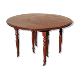 Extendable panel with pans on wheels in cherry