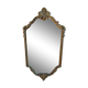 Miroir rocaille doré 42x74cm
