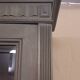 Ancienne Armoire Bibliothèque vitrée Patinée Gris