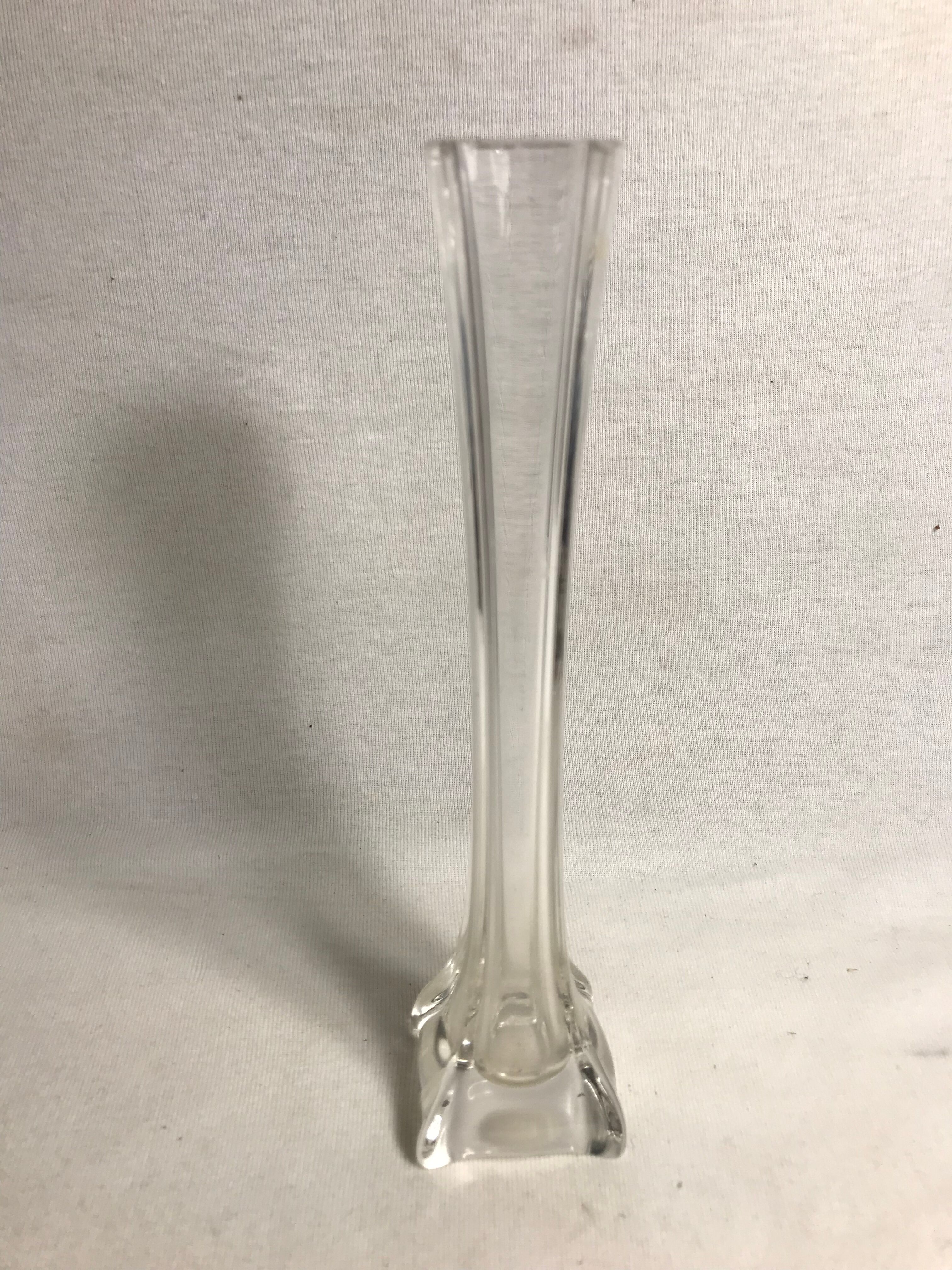 Vase praticality old glass molded vintage